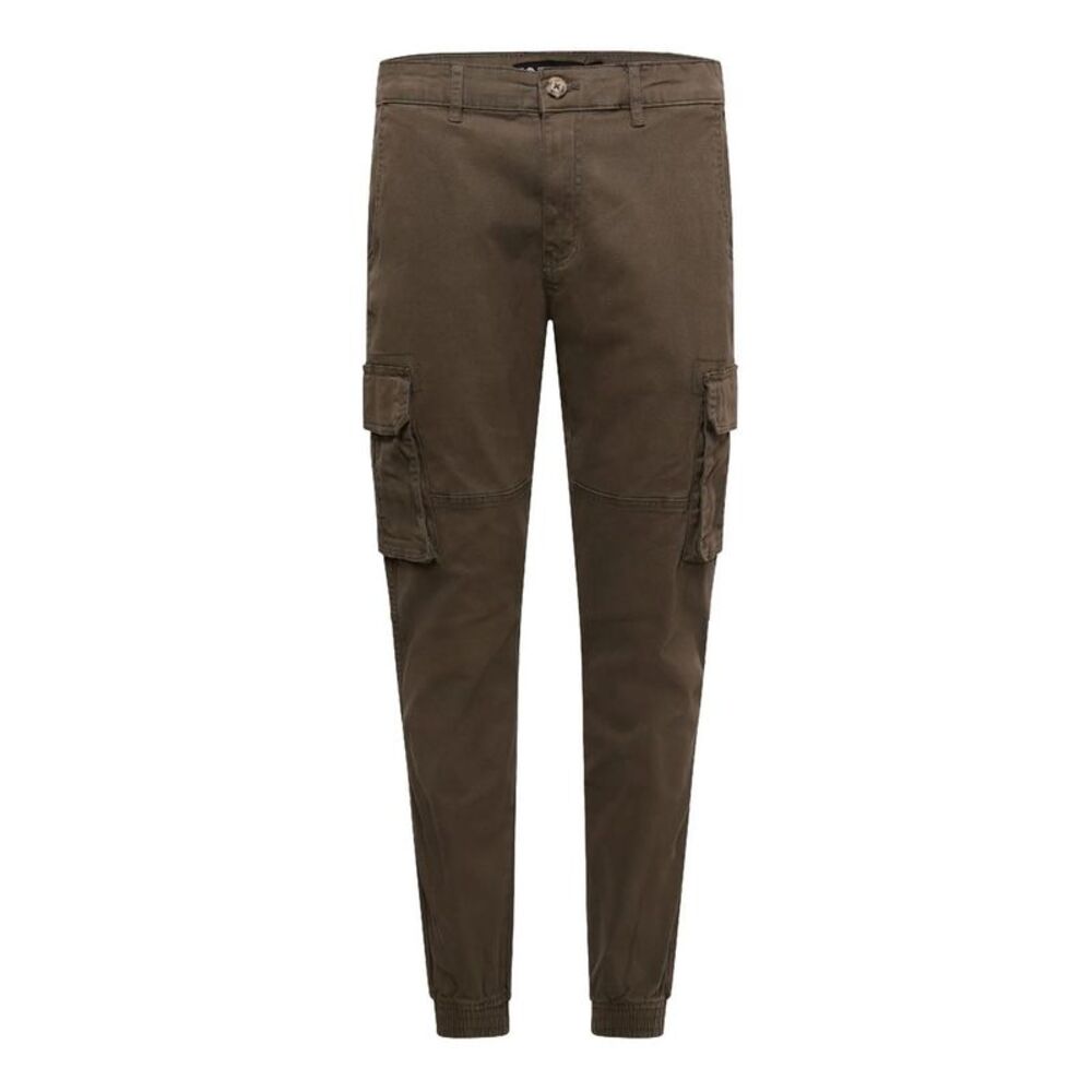 Crosshatch Mens Frentons Cargo Pants / Khaki